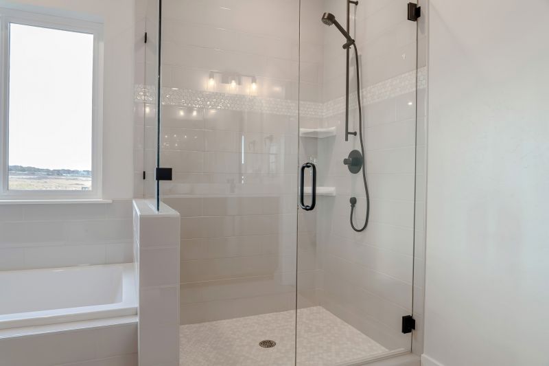 Walk-in Shower with Matte Black Hardware